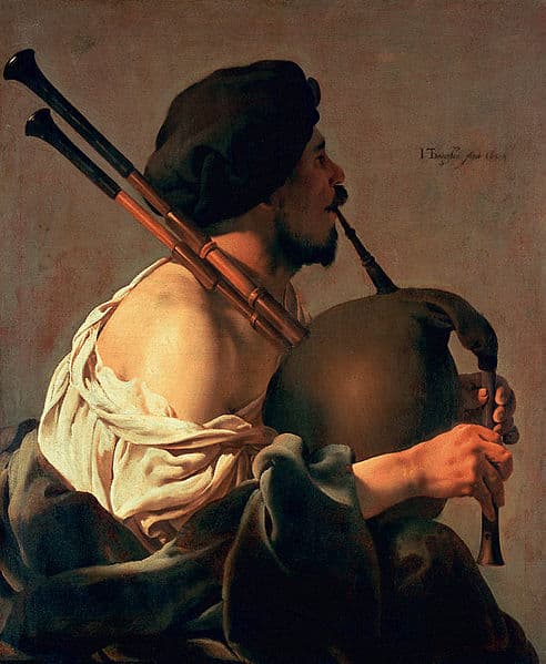 Гендрик ван Брюгген «Волынщик» (1624)