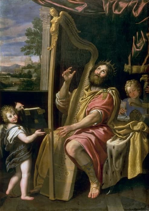 Доменикино «Царь Давид, играющий на арфе» (XVII в.)