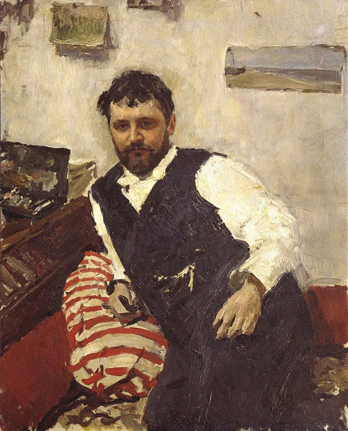 В. Серов 'Портрет К. Коровина'